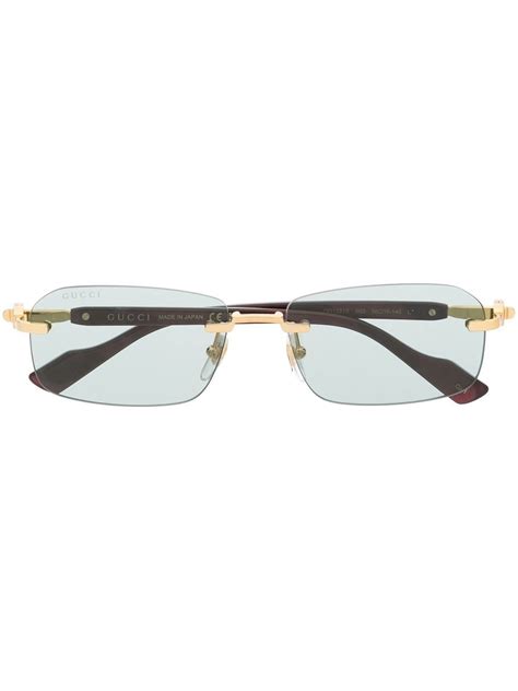 gucci acetate glasses|gucci rimless sunglasses for women.